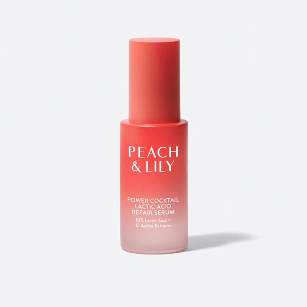 Peach and Lily power cocktail lactic acid repair serum